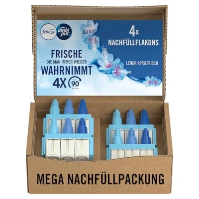 Obrázek Febreze 3Volution Vonná zástrčka Doplňovací flakon 80 ml Lenor Aprilfrisch