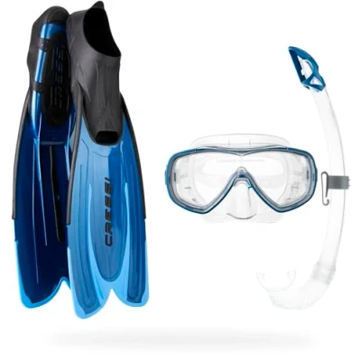 Obrázek Cressi Agua Set Maske Schnorchel und Flossen, Farbe Blu