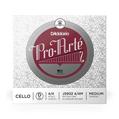 Obrázek D&#039;Addario J5902 4/4M Pro Arte Cello jednotlivé struny &#039;D&#039; Silber 4/4 Medium