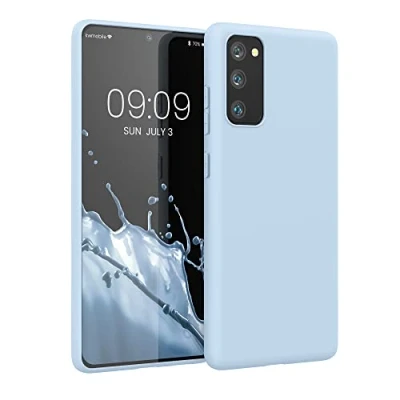 Obrázek kwmobile pouzdro kompatibilní se Samsung Galaxy S20 FE měkké TPU silikonové vhodné pro bezdrátové nabíjení světle modré