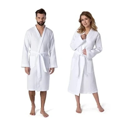 Obrázek Möve Homewear kimono vaflová piké ve vel. M ze 100% bavlny, snow