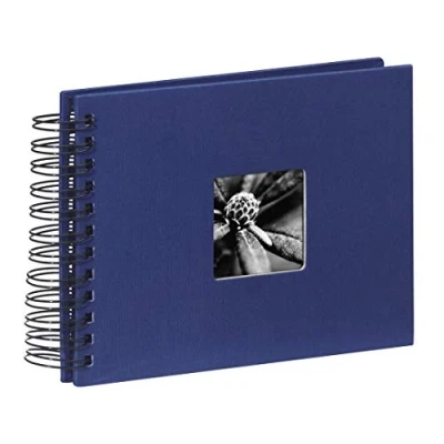 Obrázek Hama fotoalbum spirálové (50 černých stran, 25 listů, velikost 24 x 17 cm, s výřezem pro vložení fotografie)