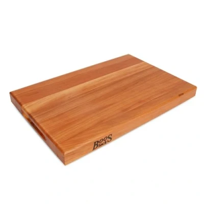 Obrázek Boos Block profesionální krájecí prkénko třešňové dřevo 46 x 31 4 cm antibakteriální silné sekáček bezpečné pro potraviny dřevěné s rukojetí