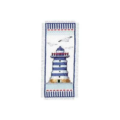 Obrázek Vervaco Leuchtturm Zählmusterpackung Lesezeichen Stickpackung im gezählten Kreuzstich, Baumwolle, Mehrfarbig, 6 x 20 0.3 cm