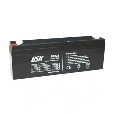 Obrázek DSK 10323 Versiegelte wiederaufladbare AGM Bleibatterie 12V mit 2,3Ah. Ideal für Auto und Elektromotorräder Kinder, Motorroller, USV Systeme, Sicherheits Kommunikationssysteme…