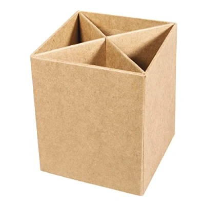 Obrázek Rayher 67215000 Pappmaché krabička na tužky, FSC recyklováno 100%, 8 x 10 cm, s přihrádkami