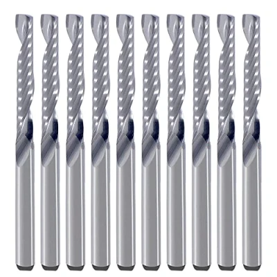 Obrázek CNC Fräser Bits,Gravur Bits,Schaftfräser,einschneidige Spirale,Upcut Router Bit,3.175mm Schaft,3.175mm Schnittdurchmesser,22mm Schnittlänge,Wolframstahl,Gravur,Schnitzwerkzeug Set für MDF, Acryl, PVC