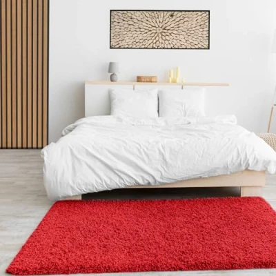 Obrázek Prime Shaggy koberec, vysoký vlas, dlouhý moderní koberce pro obývací pokoj, ložnici VIMODA, rozměry:150 cm, čtverec