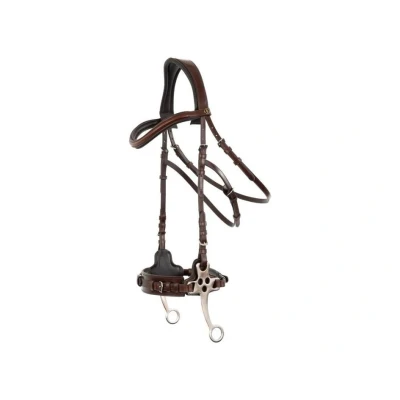 Obrázek Hackamore uzdečka BR Lydney oak/silver COB