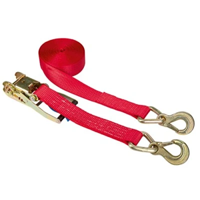 Obrázek Kerbl pelíšek 37179 upínací popruh s ráčnou Oesenhaken, dvoudílné, 50 mm/8 m, 5000 kg, Červená