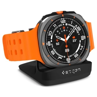 Obrázek Spigen S353 Smartwatch, nabíjecí stanice, stojan, dokovací stanice kompatibilní s Galaxy Watch 7 40 mm/44 mm (2024) 6/6 Classic (2023) 5/5 Pro (2022) černá