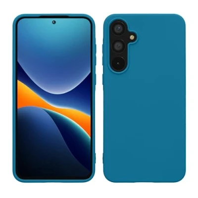 Obrázek kwmobile pouzdro kompatibilní se Samsung Galaxy A55 5G měkké TPU silikonové vhodné pro bezdrátové nabíjení karibská modrá