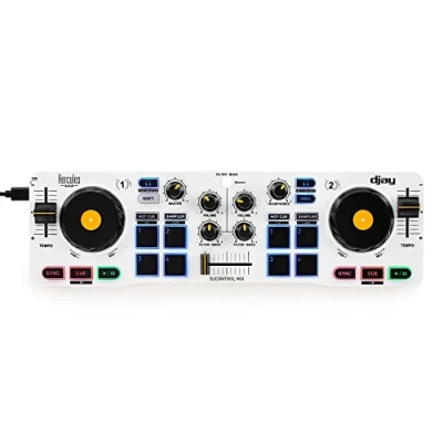 Obrázek Hercules DJControl Mix Bezdrátový Bluetooth DJ Controller pro smartphony djay App 2 paluby