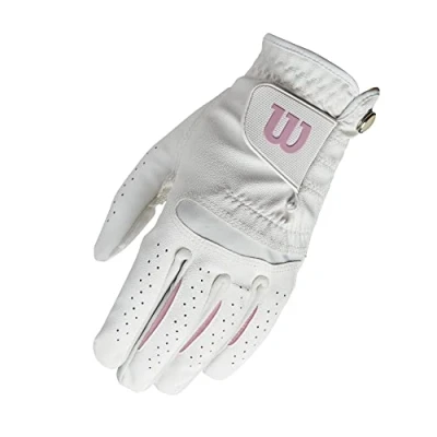 Obrázek Wilson Dámské golfové rukavice, velikost L, vlevo, LLH, bílé, Feel Plus, WGJA00770L
