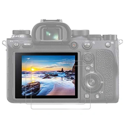 Obrázek JJC (2 Stück) 2 Stück Displayschutzfolie aus Gehärtetem Glas für Sony ZV 1 A7c A7II A7III A7SII A7SIII A7RII A7RIII A7RM3A A7RIV A7RM4A A9 A9II Kamera Ultradünn Hohe Härte Bruchsicher Blasenfrei