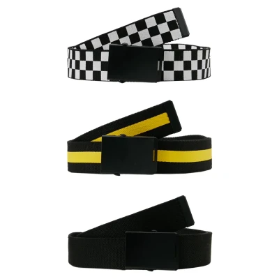 Obrázek Urban Classics 3 PACK Pásek, Velikost: L/XL, Black/white/yellow