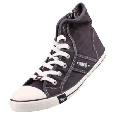 Obrázek MUSTANG Dámské tenisky High Top, Černá 9 černá.