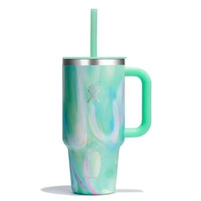 Obrázek HYDRO FLASK Travel Tumbler 946 ml (32 oz) s uzavíratelným tlakovým víčkem ušlechtilá ocel dvouplášťová vakuová izolace víko chráněné proti stříkající vodě Jelly Green
