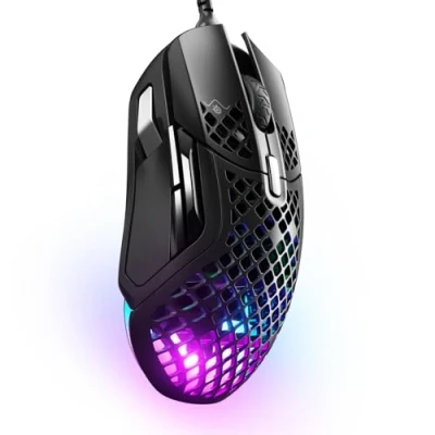Obrázek SteelSeries Aerox 5 RGB herní myš s otvory v povrchu lehká jako pírko a vodu optický TrueMove Air senzor 18 000 DPI