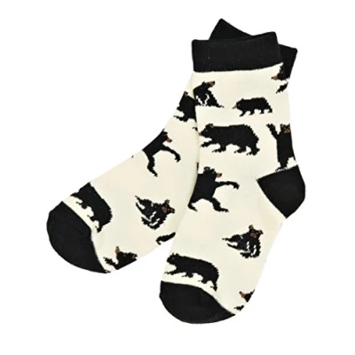 Obrázek Hatley Kids Crew Socks, Off white (Bears On Natural), Large, Natural )