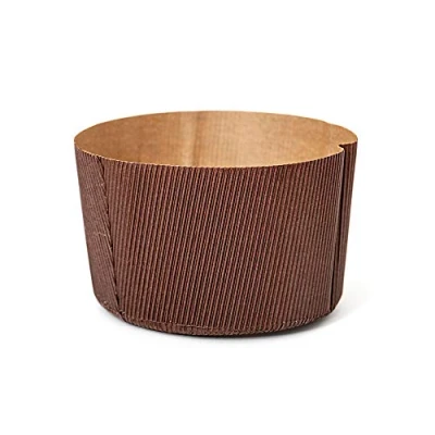 Obrázek Decora 0320161 5ER PACK PANETTONE PAPIERBACKFORMEN ø 15 x h 11 cm, 750 g, Braun