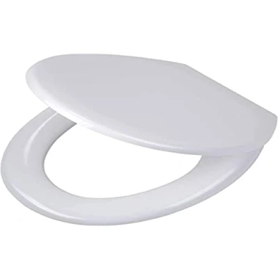 Obrázek Tiger WC sedátko Pasadena, s automatickým sklápěním a funkcí Esay Clean, termoplast, barva: bílá, stabilní upevnění z ušlechtilé oceli, 44, 6 x 37, 1 5, 7 cm, bílé