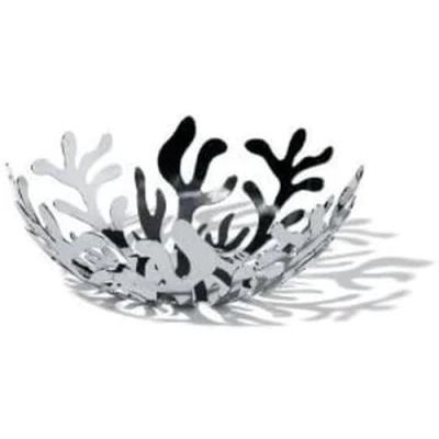 Obrázek Alessi ESI01/21 Mediterraneo držák na ovoce z ušlechtilé oceli, lakovaný epoxidovou pryskyřicí, stříbrný, Ø 21 cm