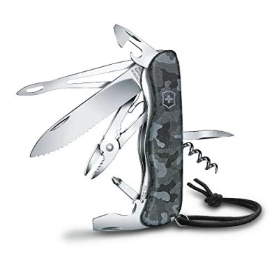 Obrázek Victorinox Švýcarský kapesní nůž, Skipper W, Multitool, Swiss Army Knife s 18 funkcemi, aretační čepel se zoubkovaným ostřím, šroubovák 3 mm