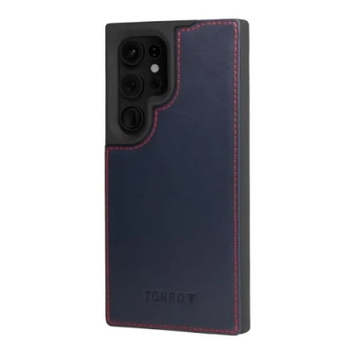 Obrázek TORRO pouzdro kompatibilní se Samsung Galaxy S24 Ultra 5G Premium kožené Bumper (námořnická modrá)