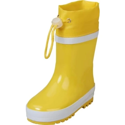 Obrázek Playshoes Unisex dětské holínky s podšívkou z přírodního kaučuku, Žlutá