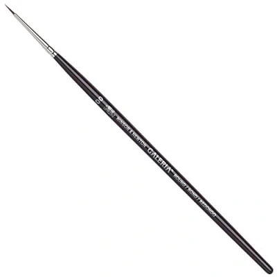 Obrázek Winsor &amp; Newton Akrylový štětec Galeria 5734020, ze syntetických vláken, ideální kontrola pro silnější nanášení barev, krátká rukojeť, kulatý č. 00, 1 mm, 20 x 0,6 cm