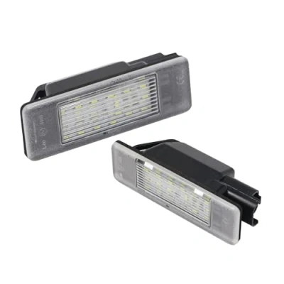 Obrázek AUTO STYLE Satz LED Nummerschildbeleuchtung kompatibel mit Citroën/Peugeot diverse Modelle Version 2