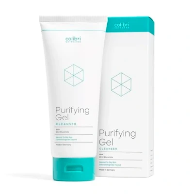 Obrázek colibri skincare Purifying gel Cleanser 200 ml známý z TikTok a Instagramu mycí na obličej s kyselinou salicylovou (BHA) pro intenzivní hloubkové čištění obličeje Made in Germany