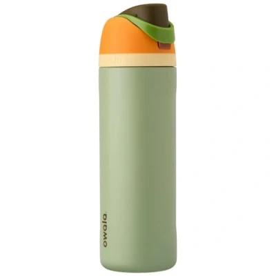 Obrázek Owala FreeSip izolovaná nerezová láhev na pití s brčkem, 710 ml bez BPA, optimální pro sport, fitness, outdoorové aktivity a cestování, Camo Cool