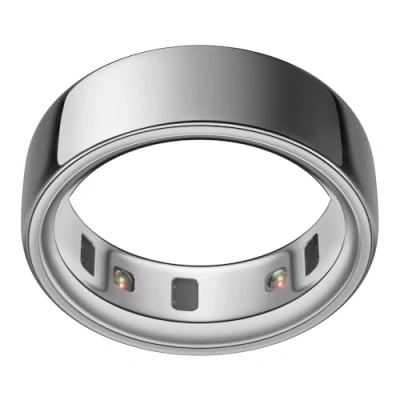 Obrázek Oura prsten 4 stříbrný velikost 9 chytrý změřte nejprve s Ring Sizing Kit Sleep Tracking Wearable srdeční frekvence fitness tracker výdrž baterie až 8 dní