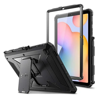 Obrázek Fintie pouzdro pro Samsung Galaxy Tab S6 Lite 10. 4 2024/2022/2020 celotělo Rugged hybridní stojací ochranné s vestavěnou ochrannou fólií, černé