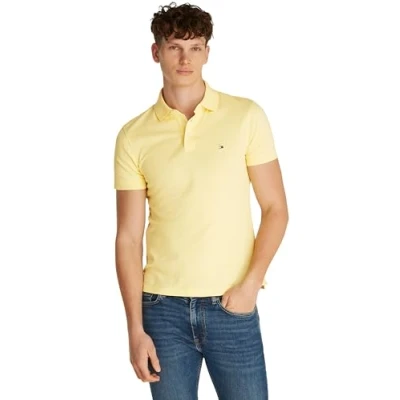 Obrázek Tommy Hilfiger Herren Poloshirt Kurzarm 1985 Slim Fit, Gelb (Citronella), L