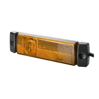 Obrázek HELLA 2PS 008 645 991 Boční obrysové světlo přívěs karavan LED 24V šroubové připojení/montáž SAE/CCC/ADR/GGVS kabel: 1500 mm Konektor: otevřené konce kabelu