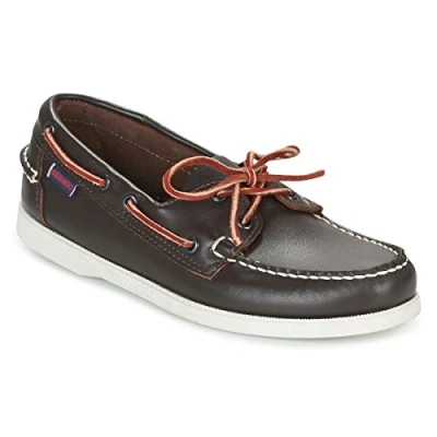 Obrázek Sebago Pánské lodní boty Docksides Portland, Červená kůže z vína