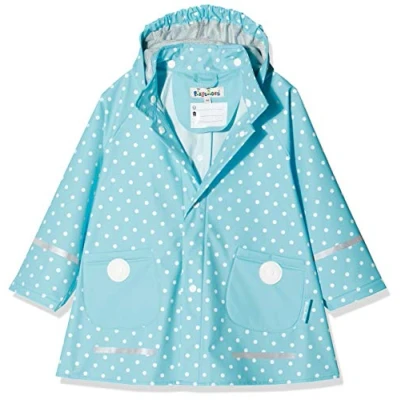 Obrázek Playshoes Unisex dětská nepromokavá větrovka a pláštěnka oděv do deště, tyrkysové puntíky