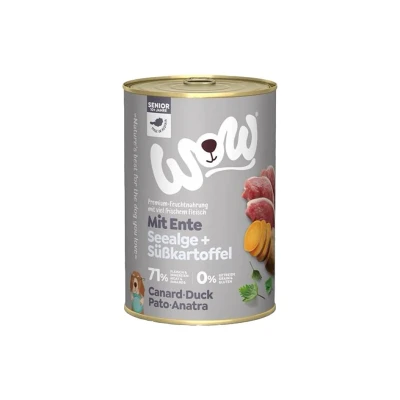 Obrázek Konzerva WOW Senior kachna s batáty 400g