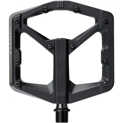 Obrázek STAMP 2 breite schwarze Pedale, Schwarz