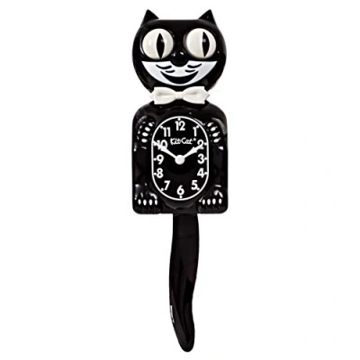 Obrázek Kit Cat nástěnné hodiny, černé
