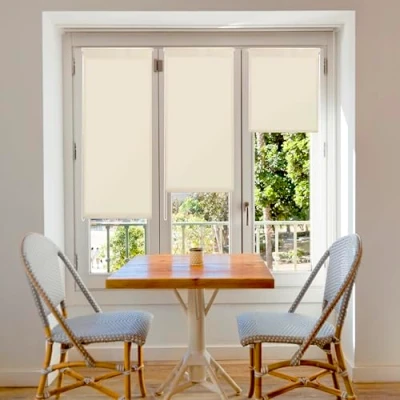 Obrázek Blindecor Aure Lichtdurchlässiges Rollos für Fenster und tür ohne bohren mit klämmträger Beige, 62 x 180 cm (BxH) Stoffgröße 59 175 rollo klemmfix lichtdurchlässig