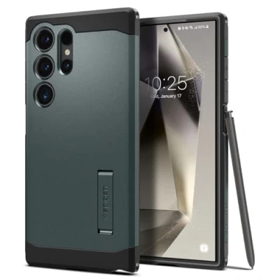 Obrázek Spigen Tough Armor pouzdro kompatibilní se Samsung Galaxy S24 ultra zelené
