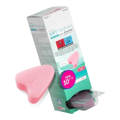 Obrázek JOYDIVISION soft Tampons Mini I 10 Stück fadenlose für Sport, Schwim Men &amp; Spa struationsschwämmchen ultra leichtes Einführen Entfernen Softtampon ohne Faden