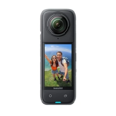 Obrázek Insta360 X4 vodotěsný akční kamera 8K 360, 4K širokoúhlá videa, neviditelný efekt selfie tyčky, odnímatelná ochrana čoček, výdrž baterie 135 min, zpracování AI, stabilizace, pro sport, cestování