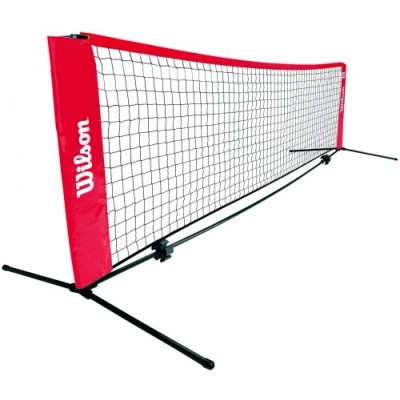 Obrázek Wilson Mobilní tenisová síť, Starter Ez Tenis Net, délka 6,1 m, červená, WRZ259700