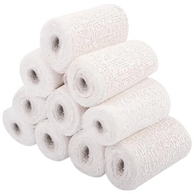Obrázek Belle Vous sada 10 ks sádrových obvazů rolí cm x 2,7 m pro kutily omítka kutily, ideální dětské břicho, sádrový odlitek sádrového obvazu na
