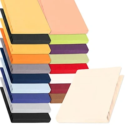 Obrázek napínací jersey prostěradlo pro kontinentální (boxspring) avodní postele, kvalitní mako bavlna (mako jersey) 160 g/m², klasické na vysoké matrace, značka aqua textil, série PUR